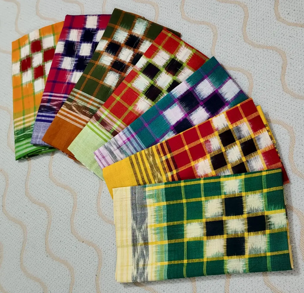 Normal Pack: 1 - Piece Premium Sambalpuri Handkerchief Ikat Cotton (19x19 Inch)